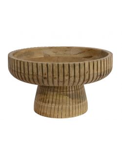 Kaemingk Ciotola Decorativa Legno Naturale Ovale 39x29xH17 cm Rustica