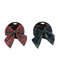 Decoris Fiocco Natalizio - Poliestere Resistente - 18x15 cm