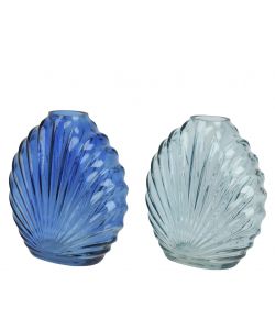 Kaemingk Vaso decorativo in vetro colori assortiti 12,6x5,7xH13,5 cm