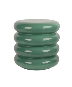 Kaemingk Tavolino da Salotto Verde Rotondo in Magnesio 40xH40 cm