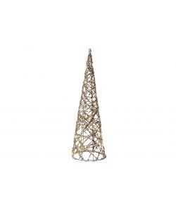 Lumineo Cono LED Oro - Elegante Illuminazione Interna - 12x40 cm
