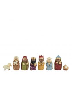 Decoris Presepe Natalizio in Poliresina Dipinto a Mano 9,5cm