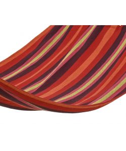 Kaeming Amaca Rigata Arancione 200x100 cm con Barre in Legno Esterno