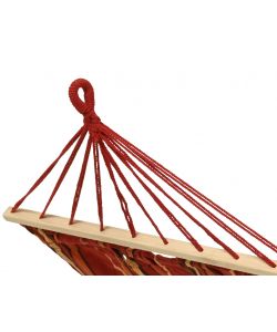 Kaeming Amaca Rigata Arancione 200x100 cm con Barre in Legno Esterno