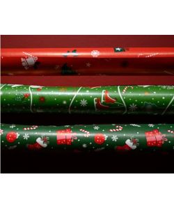 Kaemingk Carta Regalo Natalizia Multicolore Assortita 200x70 cm Rotolo