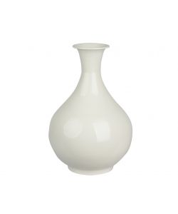 Vaso decorativo in ferro bianco 23x35 cm elegante e moderno