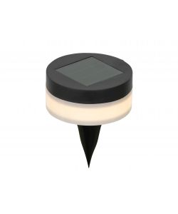 Lumineo Paletto Segnapasso Lampada Solare LED 9x11,8 cm Nera per Giardino e Vialetti