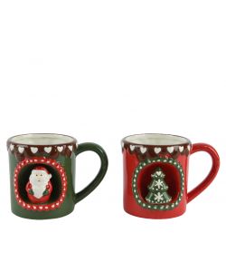 Kitchen Goods Tazza Natalizia in Ceramica - 14x10 cm