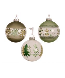 Decoris Pallina di Natale in Vetro - Design Raffinato - 8cm