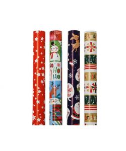 Rotolo carta regalo natalizia 100x300 cm - Fantasia assortita