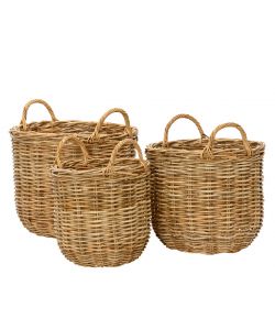 Cesta rattan con manici Grande