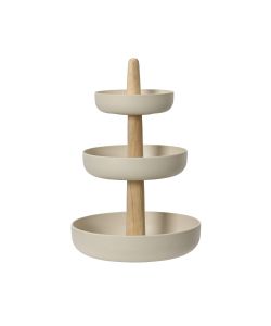 Kaemingk Bamboo Vassoio Espositore Beige 3 Livelli 30xH50 cm