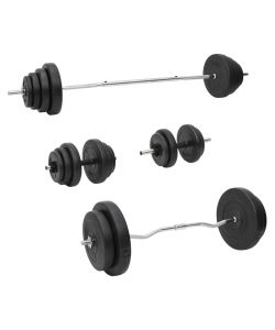 Set Bilanciere e Manubri con Dischi 120 kg