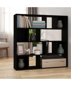 Libreria/Divisorio Nero 105x24x102 cm