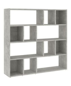 Libreria/Divisorio Grigio Cemento 105x24x102 cm