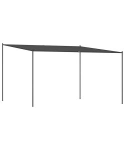 Gazebo Antracite 4x4 m 180 g/m Tessuto e Acciaio