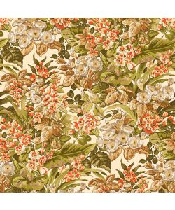 DUTCH WALLCOVERINGS Carta da Parati Floreale Verde