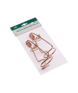 Keim Trappola Talpe Filo Acciaio Zincato 16x4,7 cm 2 Pezzi Rosso