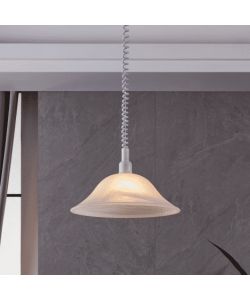 Eglo Lampada a Sospensione Alessandra Bianco 38x110 cm Design Elegante