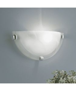Eglo Applique Salome Lampada da Parete Cromo Bianco 300x150 mm 60W