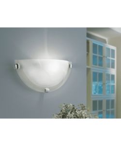 Eglo Applique Salome Lampada da Parete Cromo Bianco 300x150 mm 60W