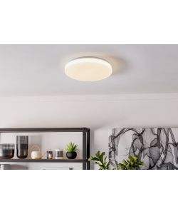 Eglo Plafoniera Led Pogliola Bianco Cristallo - 310mm 15,6W 1900lm