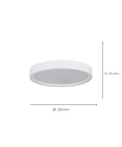 Eglo Plafoniera IDUN-E LED D.285 mm - 17W 2000lm 4000K Luce Naturale