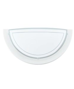 Eglo Applique Planet 1 Bianco Lampada da Parete E27 29x14,5 cm