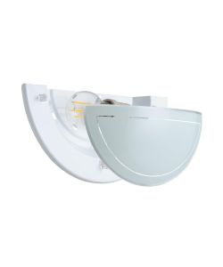 Eglo Applique Planet 1 Bianco Lampada da Parete E27 29x14,5 cm