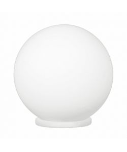Eglo Lampada da Tavolo Rondo - Bianco Opalescente - Ø20 cm 60W E27