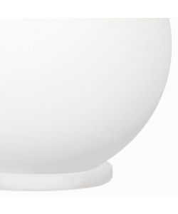 Eglo Lampada da Tavolo Rondo - Bianco Opalescente - Ø20 cm 60W E27