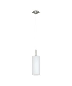 Eglo Lampada a sospensione Troy 3 Nickel Satinato H1100 mm Design Moderno