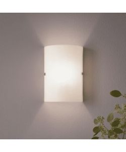 EGLO Lampada da parete Troy 3 E14 1 luce bianco satinato 18x25 cm