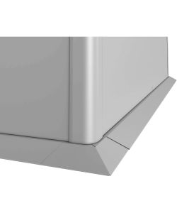 Biohort Bordo di Protezione Falciatura 2x2 m Metallo Multicolore