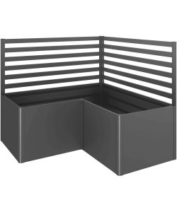 Biohort Sostegno Piante Grigio Scuro Metallizzato 2 Pezzi 200 cm