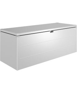 Biohort Baule da Esterno Cassapanca Argento Metallizzato 207x81 cm