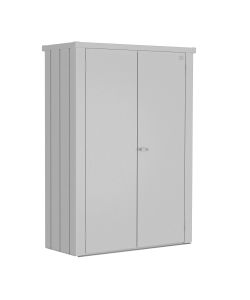 Biohort Armadio Romeo 181x132x57 cm Argento Metallizzato Esterno