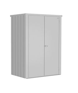 Biohort Armadio da Esterno Romeo Argento Metallizzato 181x132x87 cm