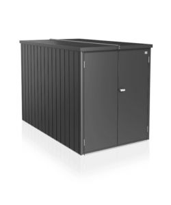 Biohort MiniGarage grigio metallizzato 151x145x203 cm per biciclette