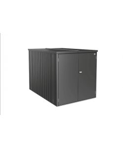 Biohort MiniGarage grigio metallizzato 151x145x203 cm per biciclette