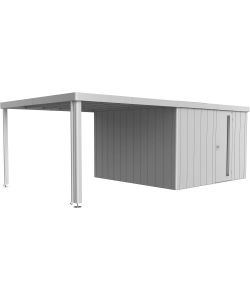 Biohort Tetto Laterale Casetta Neo 4A/4B/4C/4D Argento 3m Regolabile
