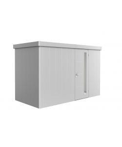 Casetta da giardino Neo 1D porta standard, argento-metallico