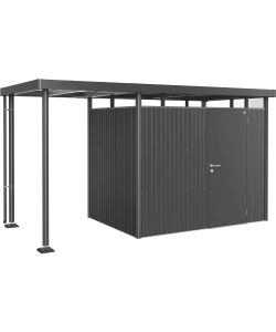 Biohort tettoia laterale per casetta HighLine 2 - Verde - S - 150x195x222 cm