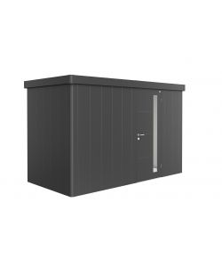 Casetta da giardino Neo 1D Porta standard, grigio scuro metallizzato