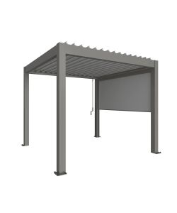 Biohort Tenda Parasole Avvolgibile 3,5 m Grigio Quarzo Metallizzato