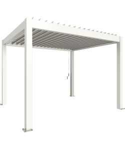 Biohort Pergola Bioclimatica coibentata 3,5 x 3 metri bianca Design moderno