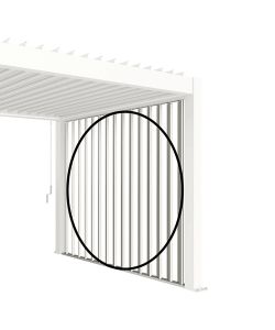 Biohort Tenda da Sole ZIP 364x235 cm Bianca per Pergola Outdoor