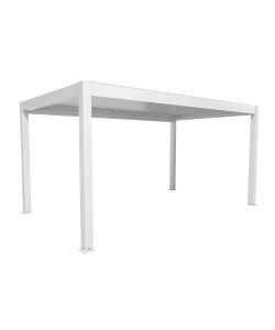 Biohort Pergola in Metallo Bianco 515,5 x 312 x 264 cm con Copertura Sandwich