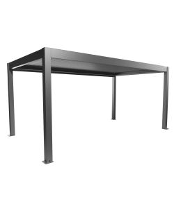 Biohort Pergola Metallo Grigio Quarzo 5,5x3 m Design Moderno Esterno