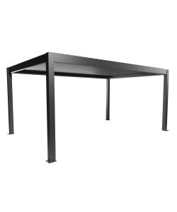Biohort Pergola in Metallo Grigio Scuro 552,5 x 367,5 cm con Lamelle